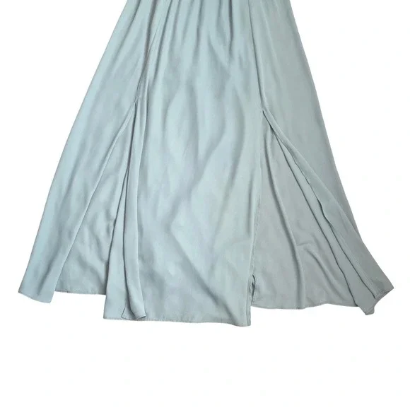 SHOW ME YOUR MUMU Faye Flutter Maxi‎ Dress SZ L Sage Green Bridesmaid Fairy Boho - Picture 5 of 10